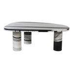 Messina Marble Coffee Table in Panda