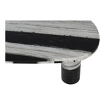 Messina Marble Coffee Table in Panda