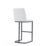 Serena Metal Upholstered Barstool in White