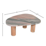 Messina Marble Coffee Table in Pink