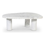 Messina Marble Coffee Table in White