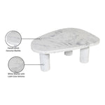 Messina Marble Coffee Table in White