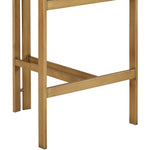Aurum Linen Textured Fabric Upholstered Counter Stool in Cream