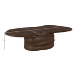 Branna Concrete Indoor/Outdoor Coffee Table in Brown