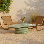 Branna Concrete Indoor/Outdoor Coffee Table in Green