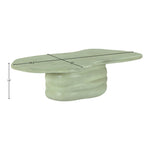 Branna Concrete Indoor/Outdoor Coffee Table in Green