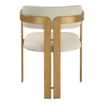 Aurum Vegan Leather Upholstered Dining Chair in Beige