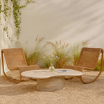 Branna Concrete Indoor/Outdoor Coffee Table in Beige