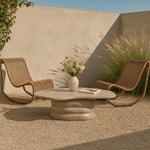 Branna Concrete Indoor/Outdoor Coffee Table in Taupe