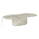 Branna Concrete Indoor/Outdoor Coffee Table in Taupe