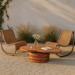 Branna Concrete Indoor/Outdoor Coffee Table in Terracotta