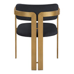 Aurum Vegan Leather Upholstered Dining Chair in Black