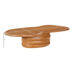 Branna Concrete Indoor/Outdoor Coffee Table in Terracotta