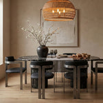 Aurum Vegan Leather Upholstered Dining Chair in Black