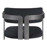 Aurum Vegan Leather Upholstered Dining Chair in Black