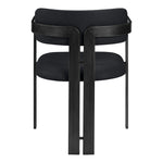 Aurum Vegan Leather Upholstered Dining Chair in Black