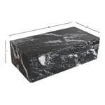 Bolzano Marble Coffee Table in Black