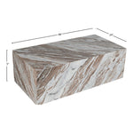 Bolzano Marble Coffee Table in Brown