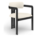 Aurum Vegan Leather Upholstered Dining Chair in Cream