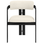 Aurum Vegan Leather Upholstered Dining Chair in Cream