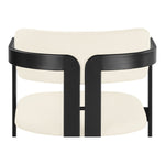Aurum Vegan Leather Upholstered Dining Chair in Cream