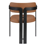 Aurum Vegan Leather Upholstered Dining Chair in Cognac