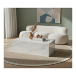 Bolzano Marble Coffee Table in White