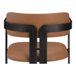 Aurum Vegan Leather Upholstered Dining Chair in Cognac
