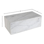 Bolzano Marble Coffee Table in White