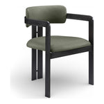 Aurum Vegan Leather Upholstered Dining Chair in Green