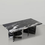 Verona Marble Coffee Table in Black