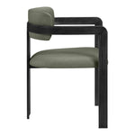 Aurum Vegan Leather Upholstered Dining Chair in Green