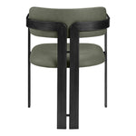 Aurum Vegan Leather Upholstered Dining Chair in Green