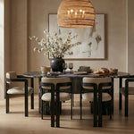 Aurum Vegan Leather Upholstered Dining Chair in Taupe