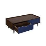 Duane 47" Coffee Table in Navy Blue