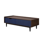 Duane 47" Coffee Table in Navy Blue