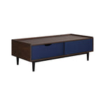 Duane 47" Coffee Table in Navy Blue