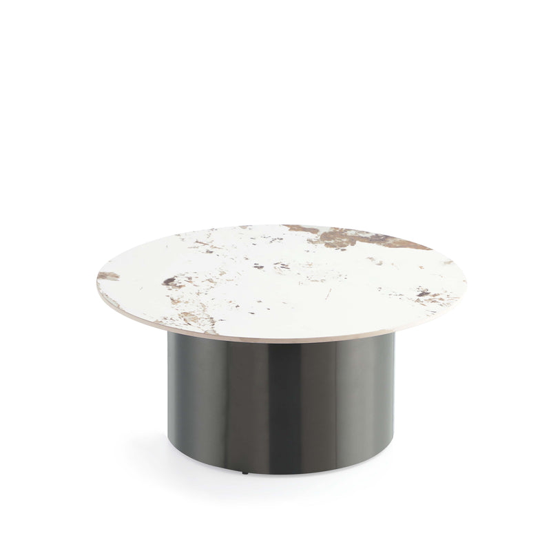 Alondra Sintered Stone Top Coffee Table in Black