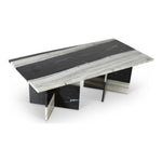 Verona Marble Coffee Table in Panda