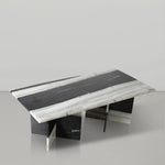 Verona Marble Coffee Table in Panda