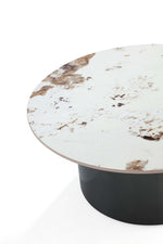 Alondra Sintered Stone Top Coffee Table in Black