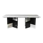 Verona Marble Coffee Table in Panda