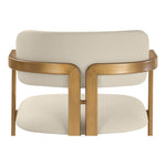 Aurum Vegan Leather Upholstered Counter Stool in Beige