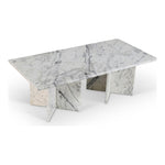 Verona Marble Coffee Table in White