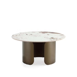 Monica Sintered Stone Top Coffee Table in Bronze