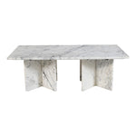 Verona Marble Coffee Table in White