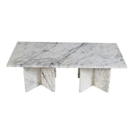 Verona Marble Coffee Table in White