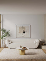 Glenn Sintered Stone Top Coffee Table in Gold