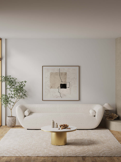 Glenn Sintered Stone Top Coffee Table in Gold