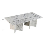 Verona Marble Coffee Table in White